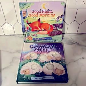 “Good Night, Good Morning” & “Counting Sheep” Touch-and-Feel Bedtime Board Books
